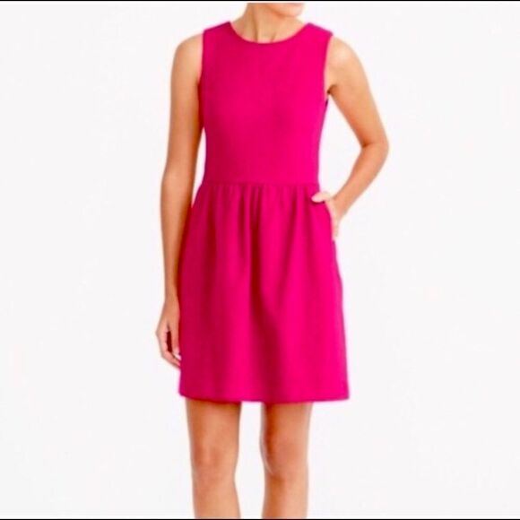 J Crew Factory Pink Sleeveless Midi Dress / Sz M - Picture 1 of 8